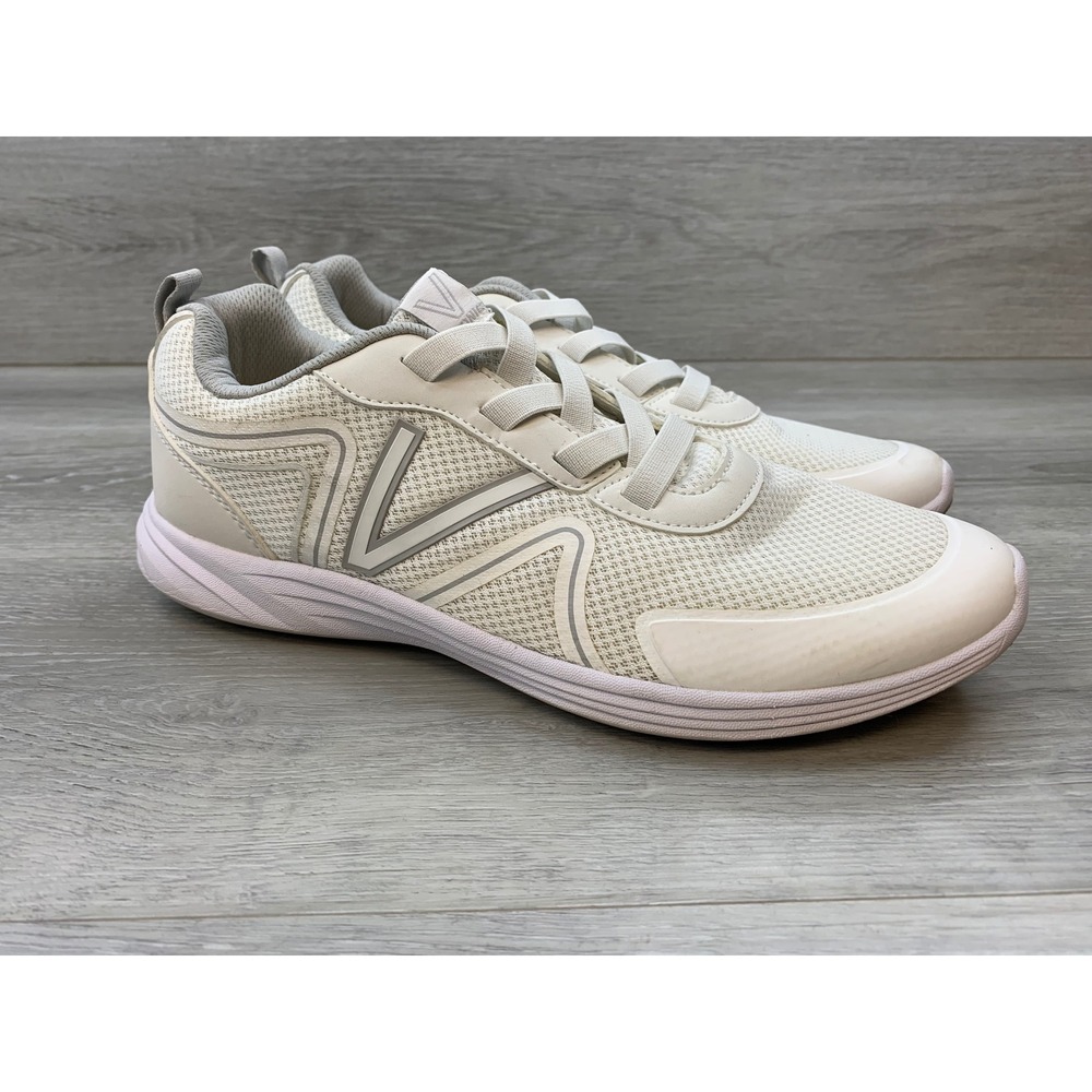Vionic Shayna Women's White Grey Mesh Active Walking Sneakers Size 10 Orthotic